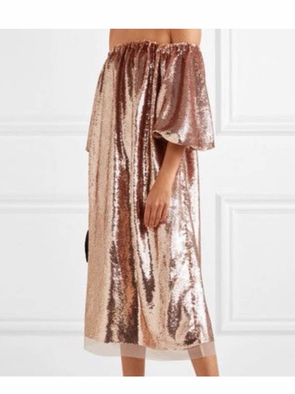Ulla Johnson Rose Gold Sequin “Fox Dress” - 0 (fits up to a large)
